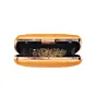 Women Durga Eyes Yellow Printed Clutch