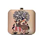 Women Madhubani Art Printed Clutch