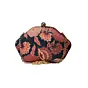 Women Black And Red Pastel Printed Clutch
