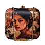 Women Gorgeous Indian Lady Portrait Clutch
