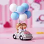Romantic Couple Statue with Balloon on a Car Decorative Showpiece