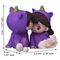 Miniature Romantic Couple Statue Boy Kissing Girl Forehead Showpiece