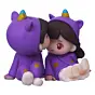 Miniature Romantic Couple Statue Boy Kissing Girl Forehead Showpiece