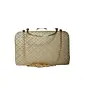 Women Golden Silk Brocade Party Clutch