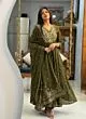 Women’s Rayon Plus Size Embroidered Anarkali Kurta with Pant & Dupatta ,Ethnic Kurti Set with Embroidery | 
