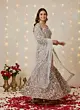 Off White Printed Straight Kurta Set With Dupatta for Women