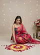 Magenta Printed Straight Kurta Set With Dupatta for Women
