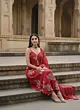 Pink Printed Straight Kurta Set With Dupatta for Women