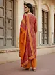 Red Printed Straight Kurta Set With Dupatta for Women