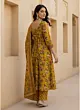 Yellow Anarkali Kurta Set With Dupatta for Women