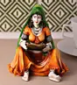 Polyresin Rajasthani Women Statue Human Figurine Decorative Showpiece