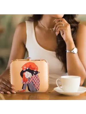 Women Cute Cat Lover Printed Clutch