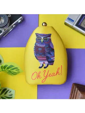 Women Oh Yeah Owl Printed Clutch