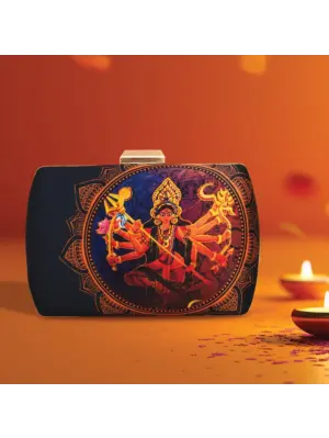 Women Durga Printed Clutch