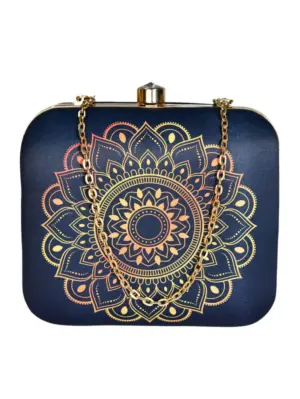 Woman Golden Mandala Clutch