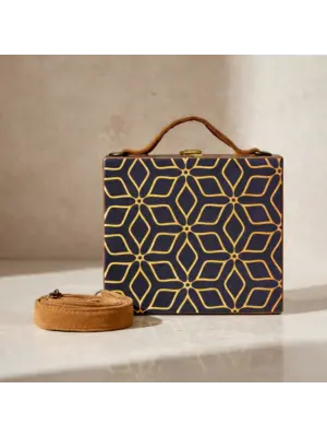 Woman Rustic Floral Symmetrical Suitcase Style