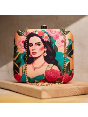 Women Lana Del Ray Printed Clutch