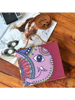 Woman Artistic Elephant Clutch