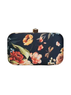 Woman Blooming Printed Clutch