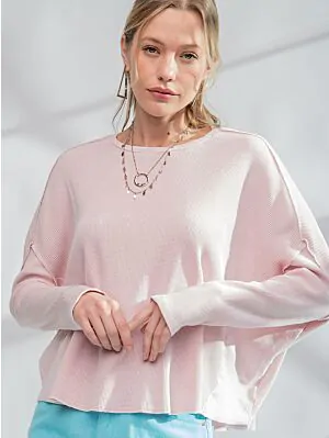 Women washed Thermal Top