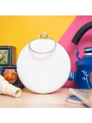 Women DIY Clutch In Round Shape