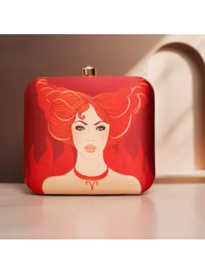 Woman Sun Sign Customized Clutch
