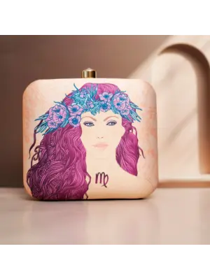 Women Virgo Sun Sign Customized Clutch