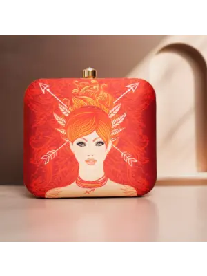 Women Sagittarius Sun Sign Customized Clutch