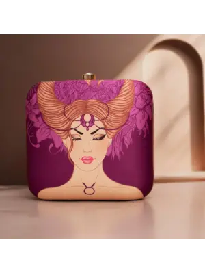 Women Taurus Sun Sign Customized Clutch