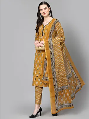 Indian cotton kurta set USA, salwar kameez online USA, Women Plus Size Dress
