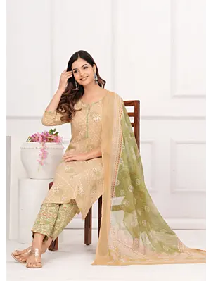 Women Plus Size Kurta Sets, Bandhini Printed Ethnic Salwar Kameez, Indian Ethnic Fashion