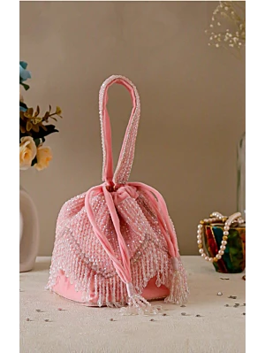 Pink Designer Luxury Potli bag for women 