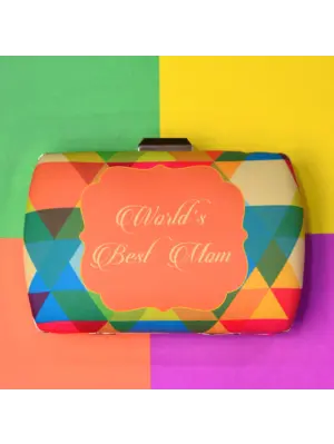 Women Customised Mother's Day Printed Clutch