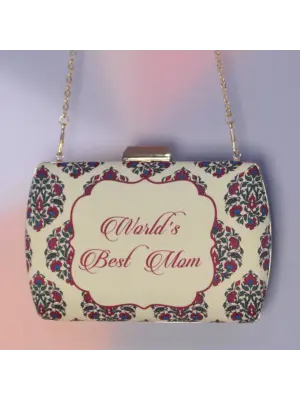 Women Customised Mother's Day Printed Clutch