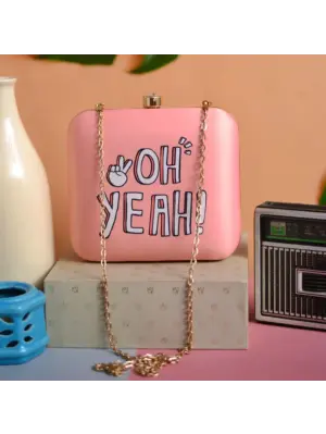 Women Oh Yeah Printed Clutch