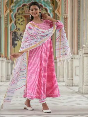 Women Embroidered Anarkali Kurta Set