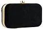 Stone Embedded Embroidered Box Clutch Bag Purse