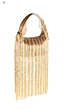 Women Bridal Golden Embellished Party Purse Clutch