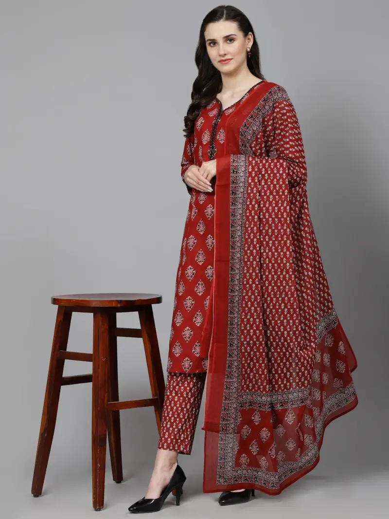 Anarkali Salwar Kameez, Women Cotton Readymade 3 Piece Suit ,Plus Size Kurta Sets
