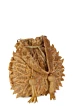 Golden Flower Sequined Heavy Potli Bag for Women