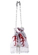 Red Thread Embroidered Luxury Bridal Bag
