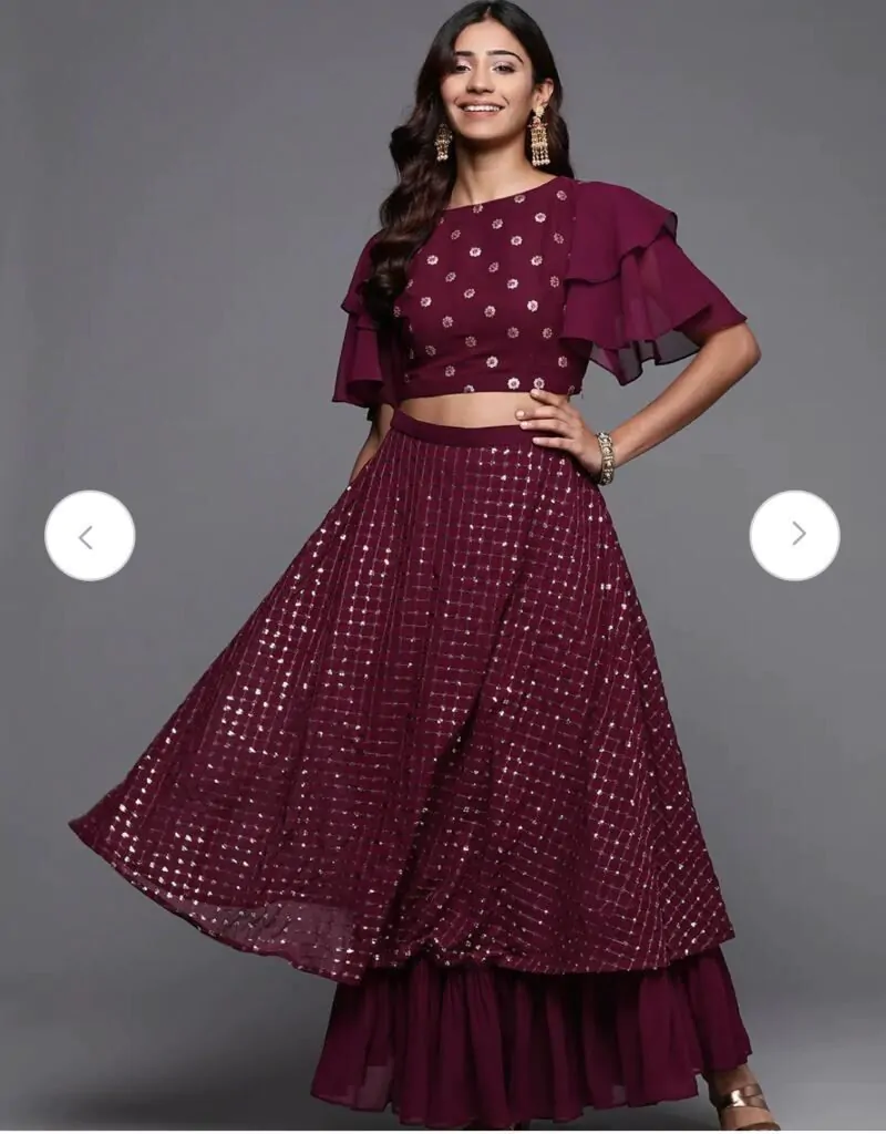 Multicolored  Printed Lehenga With Choli & Dupatta