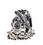 Black and White Beaded Pearl Bridal Potli Bag