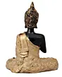 Handcrafted Decorative Meditating Buddha (Size - 17CmxGolden and BlackxPolyresin), 1 Lord Buddha Idol