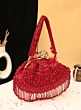 Designer Wedding Red Bridal Clutch Potli