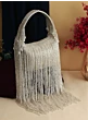 Women Bridal Golden Embellished Party Purse Clutch