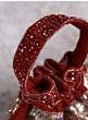 Maroon Silver Tubelight Pearl Bridal Potli Bag