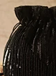 Black Beaded stylish Women Potli Bag