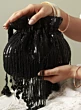 Black Beaded stylish Women Potli Bag