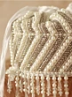 Handbeaded White Pearl Designer Potli Bag